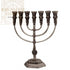 Aluminum 7 Branch Temple Menorah 28CM
